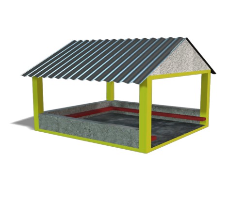 House based in Low Poly style.