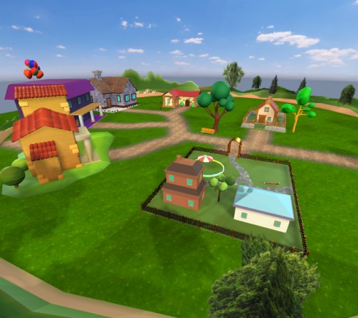 Village Environment 3D Model Downlods