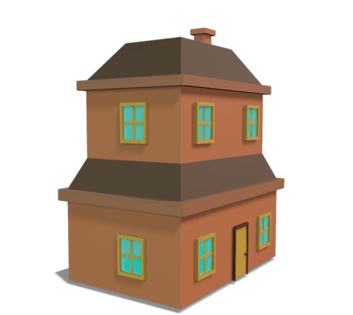 Cartoon House 124