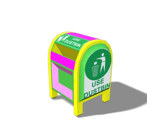 Dustbin 3D Model