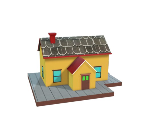 Fantasy House 3D Model