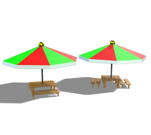 Garden Umbrella Set