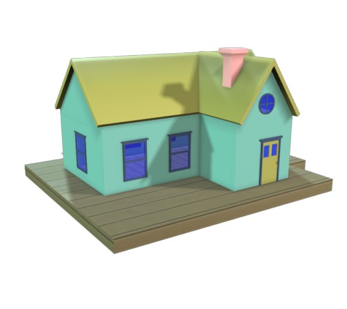 LowPoly Cartoonish House