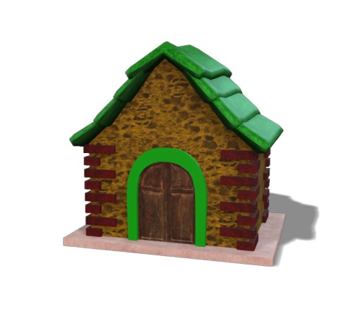 Low Poly Creepy House