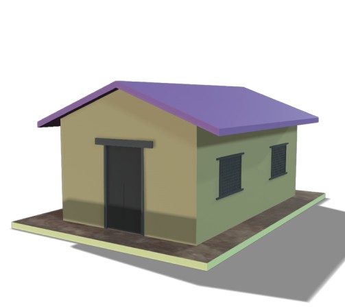 Simple Russia Village House