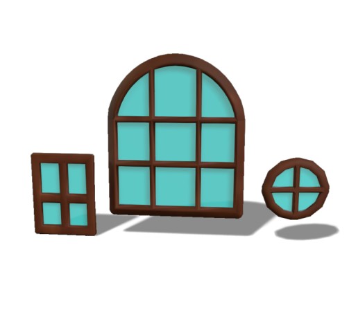 Window lowpoly 3D model