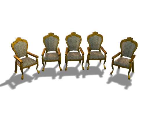 Wooden Chair Low Poly style