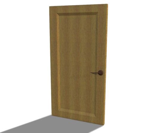 Wooden Door 3D Model